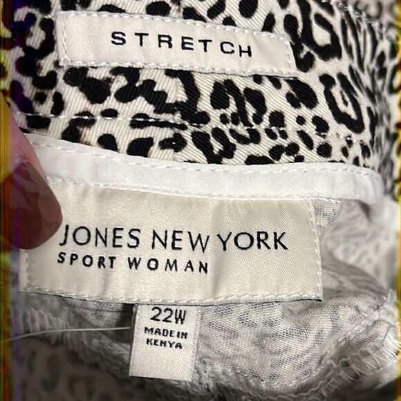 Jones New York Animal Print Jeans/Pants Size 22W NWT - Picture 11 of 13